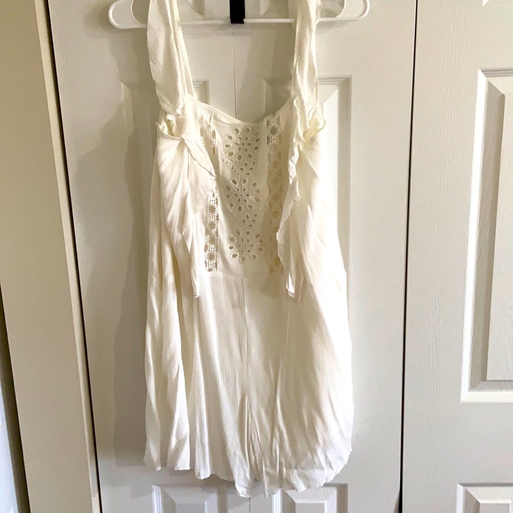 White Romper Size Large